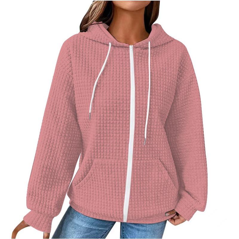 Women S Casual Long Sleeve Hooded Open Front Sweatshirt