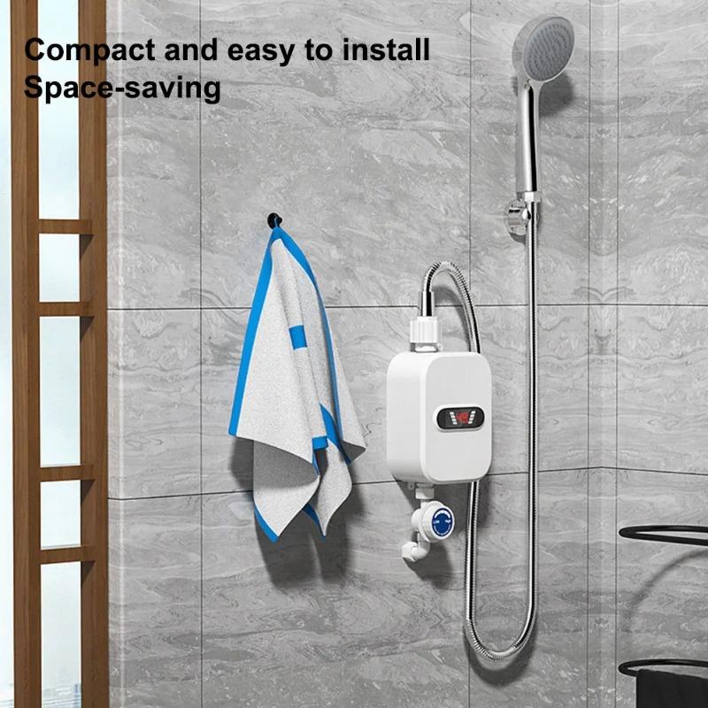 Okamžitý ohřívač vody 3000W Digitální displej Ohřívač teplé vody 110V 220V Okamžitý ohřívač vody do koupelny Sprcha s teplou vodou