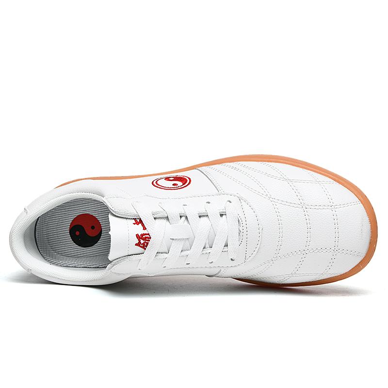 Μεσήλικες και ηλικιωμένοι μαλακά παπούτσια τάι τσι δερμάτινο πλάι σόλα από τένοντα βοδινού αντιολισθητικά παπούτσια προπόνησης φυσικής κατάστασης τάι τσι πολεμικές τέχνες