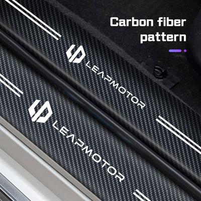 2026 Pro Leapmotor T03 S01 C11 C01 C10 C16 B10 Všechny řady Prahová lišta auta Fólie z uhlíkových vláken Samolepky na prahy dveří Příslušenství