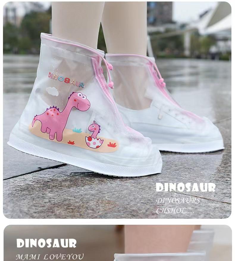 Upgraded Anime Kids' Non-Slip Mid-Calf Rain Shoe Covers: Rainproof, Sandproof, Stainproof for Rainy Days