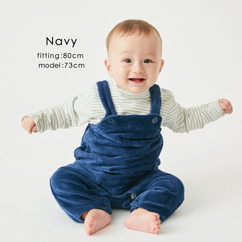 Overalls for Baby Boys and Size Corduroy Autumn Winter Everyday Kids Ever Closet [ever Closet] Babies, Clothes, Girls, Knitwear, 90, Navy, Overalls,