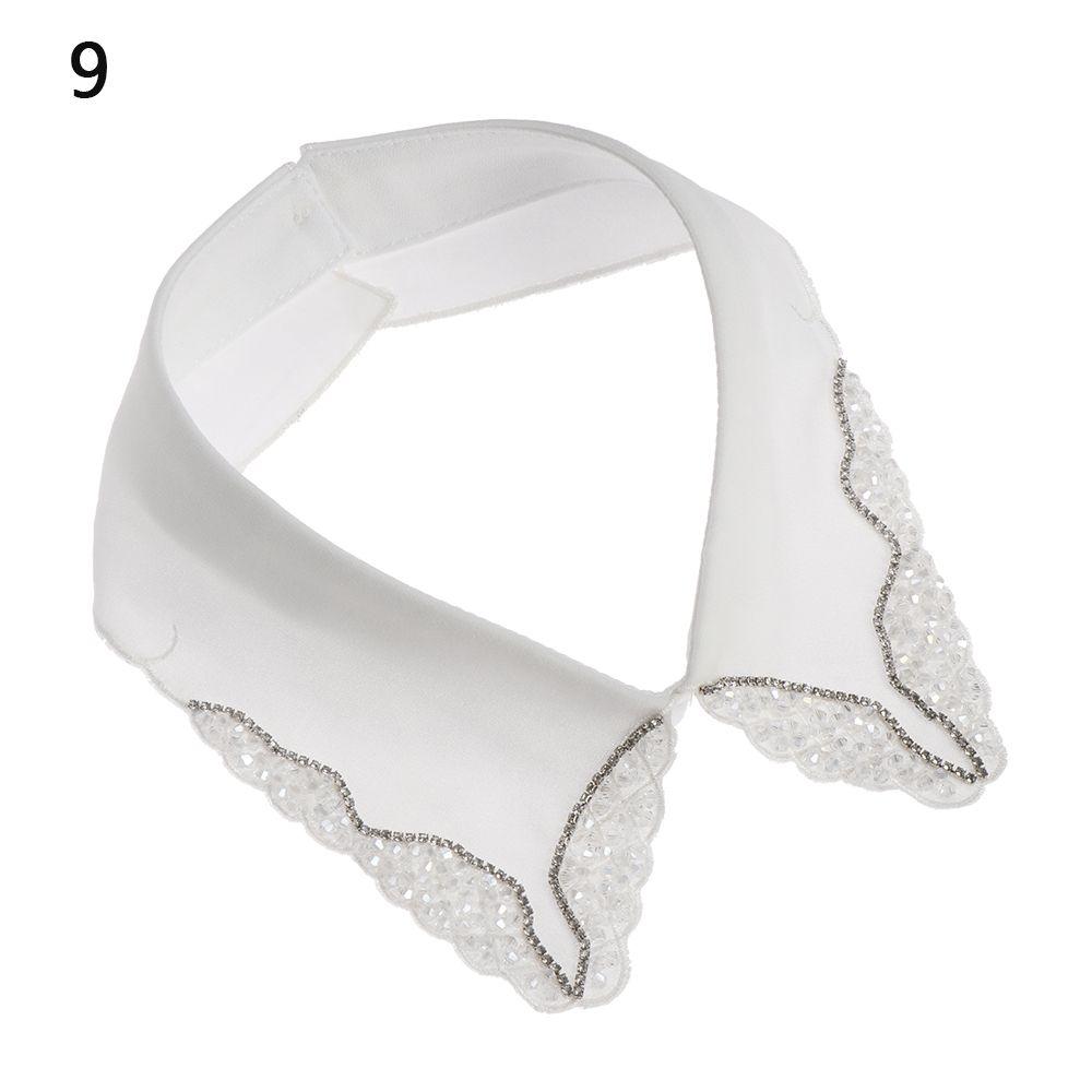 New Lapel Fake Collar Vintage Detachable Shirt Collar for Women Blouse Sweater False Collar Lapel Top Neckwear Ties
