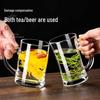 HANDUNYOU 440ml Tempered Glass Tea Mug