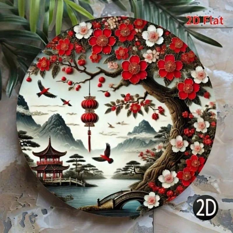 Decorative Metal Wall Art Sign Tin Painting 20x20 cm