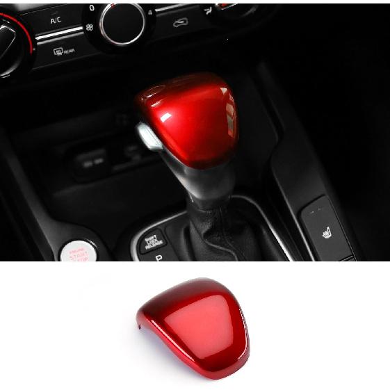 Carbon Fiber Style ABS Car Gear Shift Knob Cover Trim - Shifter Lever Handle Protective Sticker - Compatible with Kia Telluride 2020-2025, Sorento
