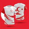 Turkey Flag Sports Quick-dry Breathable Men Women T-Shirt Outdoor Street Football Jersey Team Match Summer Short Sleeve