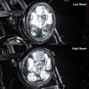 TRUE MODS 5 3/4 LED Headlight for Harley Davidson [Black Finish] Round LED Motorcycle