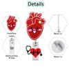 Unisex ID Name Cards Holders Retractable Badge Reel Cartoon Hospital Medical Icons Lovely Nurse Doctor Clip Brooches Keychains