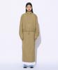 PARTIMENTO WOMEN Frill Double Layered Maxi Skirt_Khaki