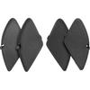 Inner Interior Inside Door Handle Cover Cap Case Lid for Honda CRV for CR-V 2007-2011 Black Color Front=Rear 1 Set