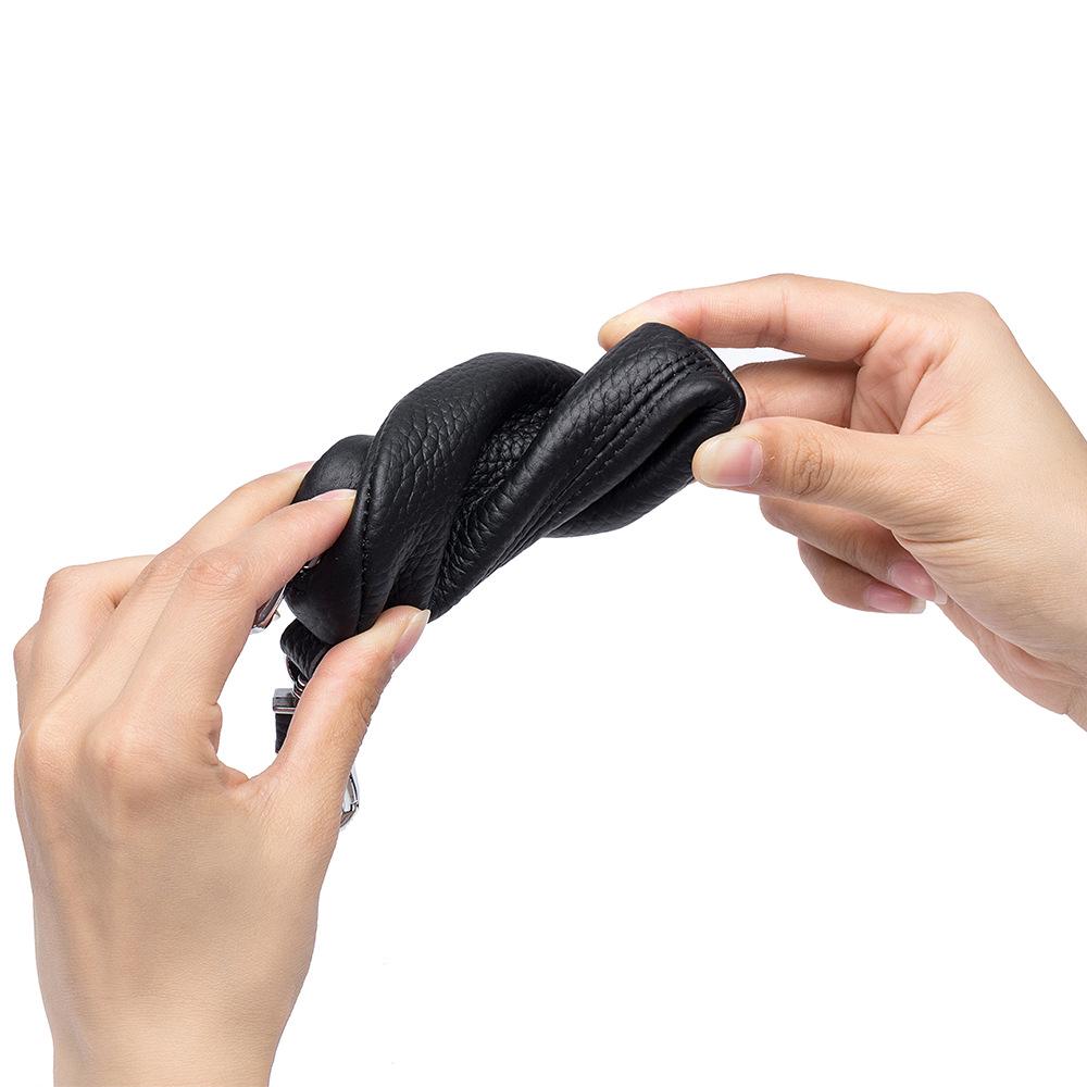 Kissen Schlüsselanhänger: Multifunktionale Geldbörse mit Reißverschluss aus weichem Leder für Damen - Lippenstift-, Münz- & Schlüsselhalter