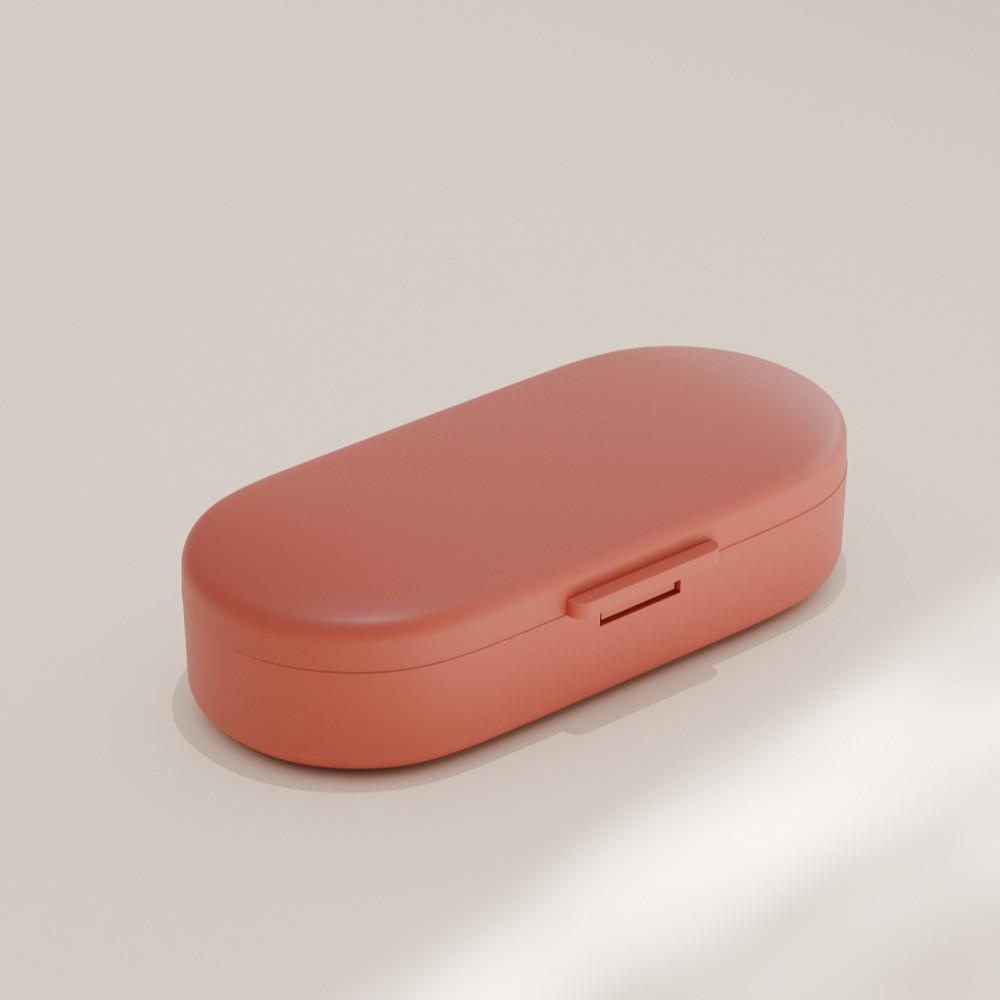 Compact Magnetic Light-Proof Pill Organizer with Compartments