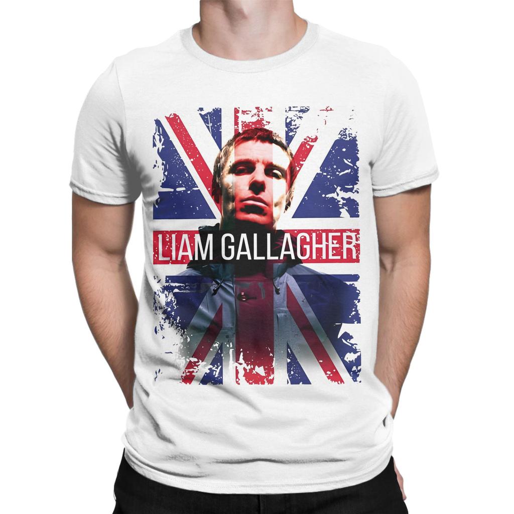 O-oasis Liam Gallagher at Gig T-Shirts Men Women Humor 100% Cotton Tees Crew Neck Short Sleeve T Shirts 6XL Clothing