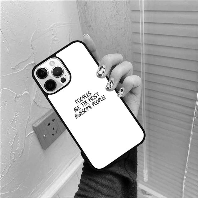 Life Is Better With A Poodle Silhouette Phone Case For iPhone 17 Air 16 15 14 Plus Apple 16 11 12 13 Pro Max Coque