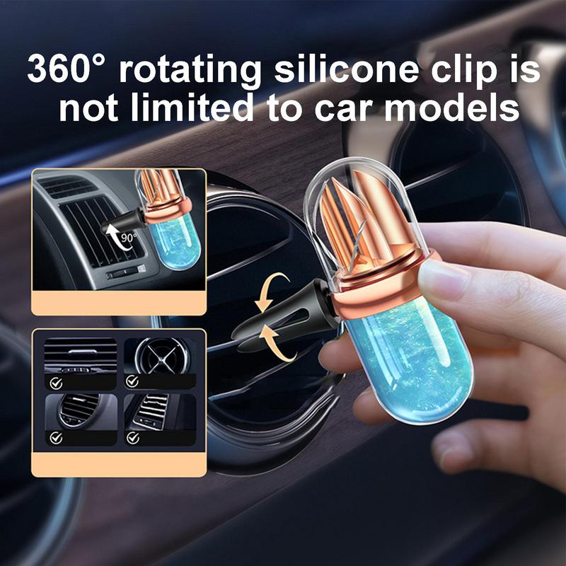 Car Aromatherapy Diffuser Powerful Natural Aromatherapy For Vent Long-Lasting Aromatherapy Diffuser Rotating Air Freshener For