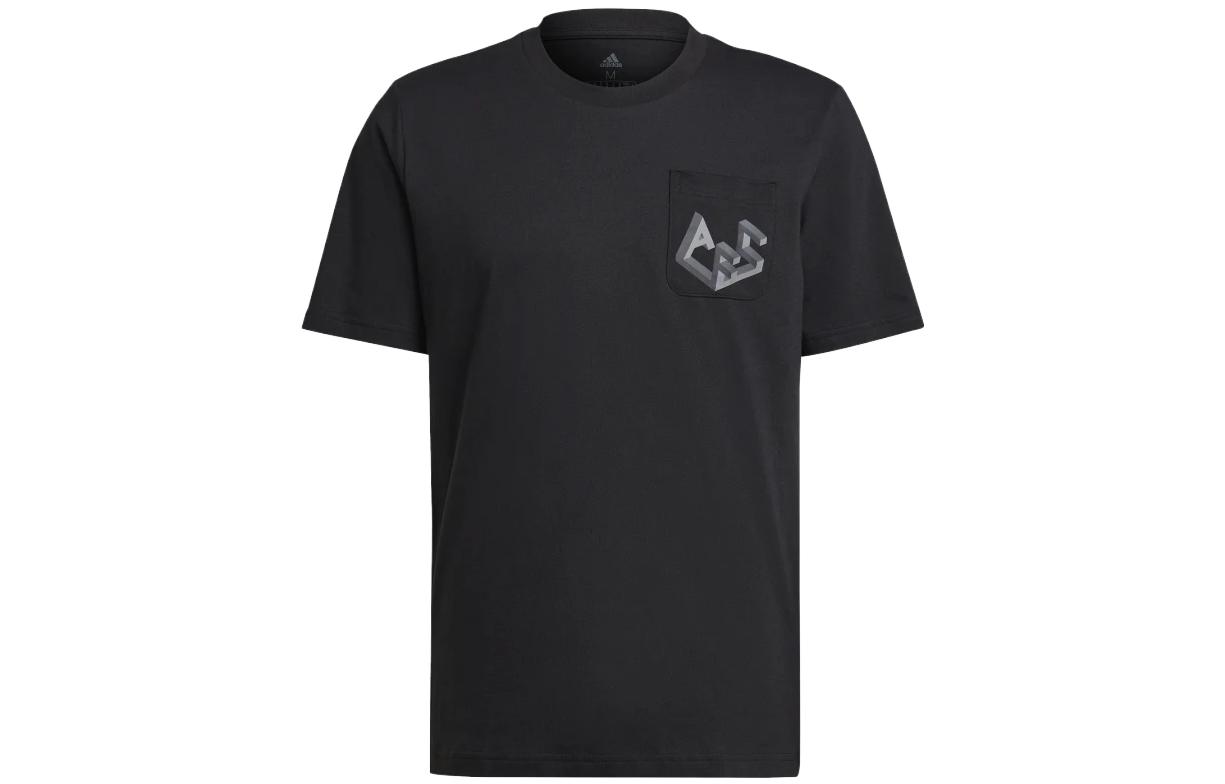 Adidas Real Madrid C.F T Shirts Men s Black Crew Neck Moderate Straight Fit HF4037 XS