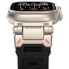Bracelet Pour Apple Watch Ultra 2 Bande 49mm 45mm 44mm 42mm 44 mm Robuste métal+Silicone Bracelet correa iWatch Series 9 6 5 4 7 8 SE