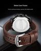 YASHIDUN Men's Multifunctional Luminous Waterproof Leather Watch
