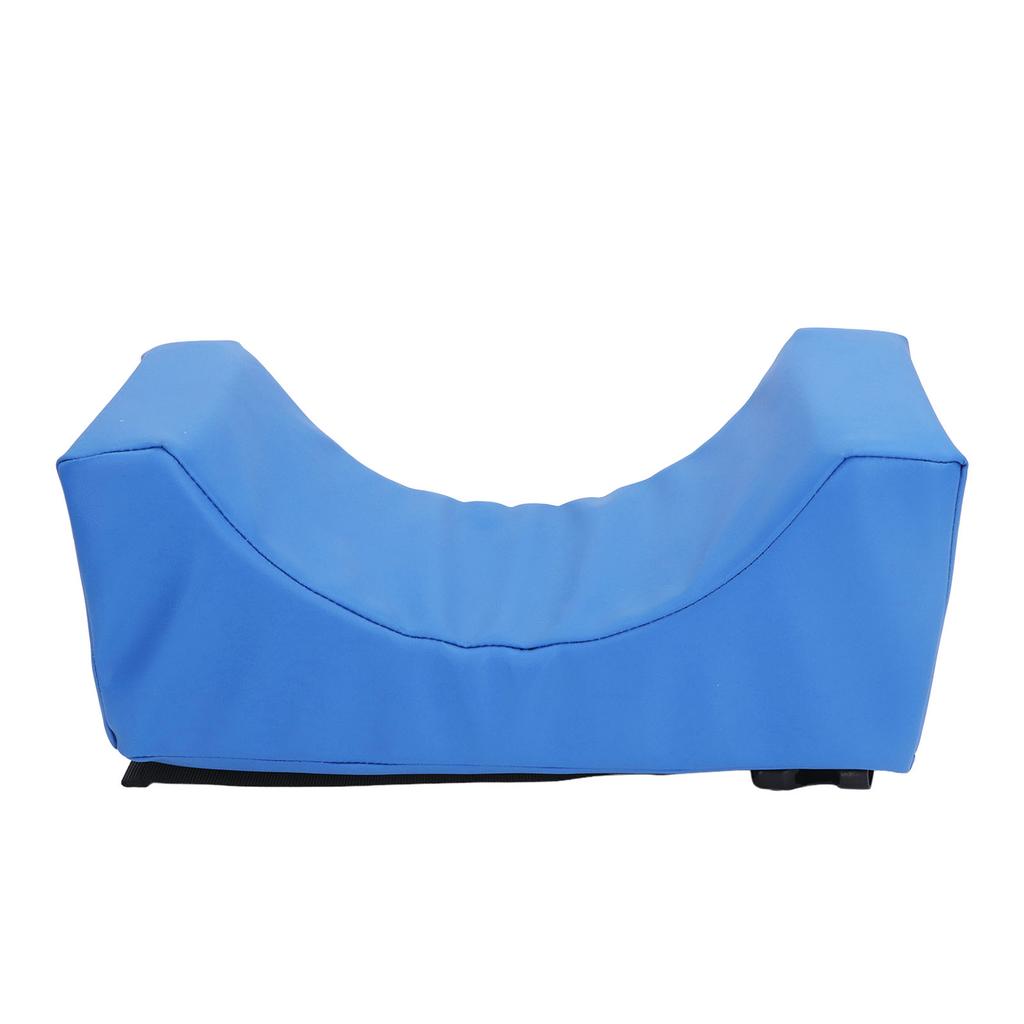 Head Positioner Pillow Blue PU Leather Breathable Comfortable Neck Support Pillow Wheelchair