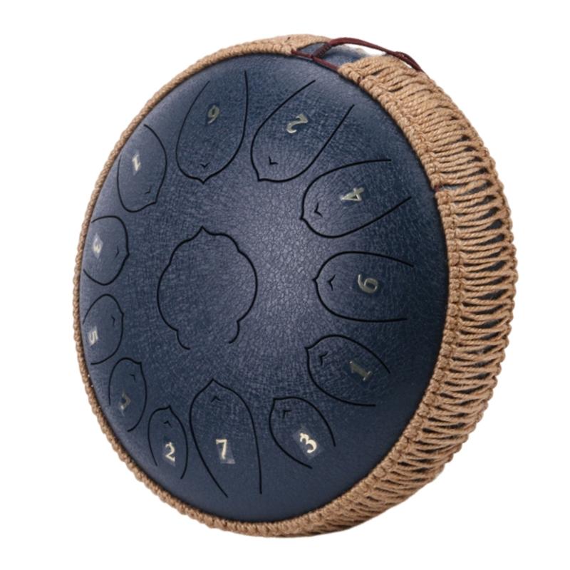 Tongue Drum Wrapped Braided Rope Percussion Hand Pan Drum Handwoven Rope Ethereal Drum Accessories