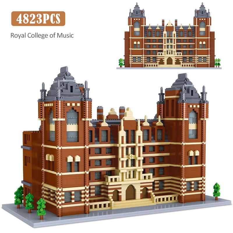 5379PCS City Mini World Famous School Series Architecture Model Building Blocks Educational Bricks Toys for Children Gifts