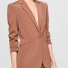 ELLASSAY Women's Mulberry Silk Single-Button Blazer