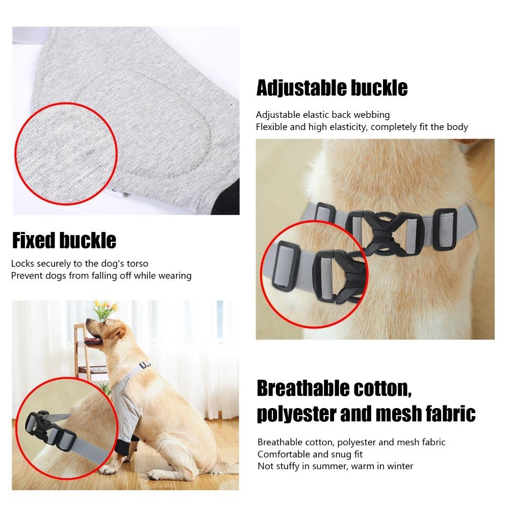 Adjustable Dog Knee Support Elastic Fabric Dog Joint Wrap Dog Recovery Sleeve Joint Protection S