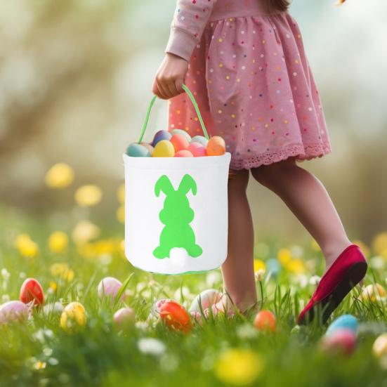 Osterhasenkorb mit Griff Große Kapazität Stark belastbar Mehrzweck Osterei