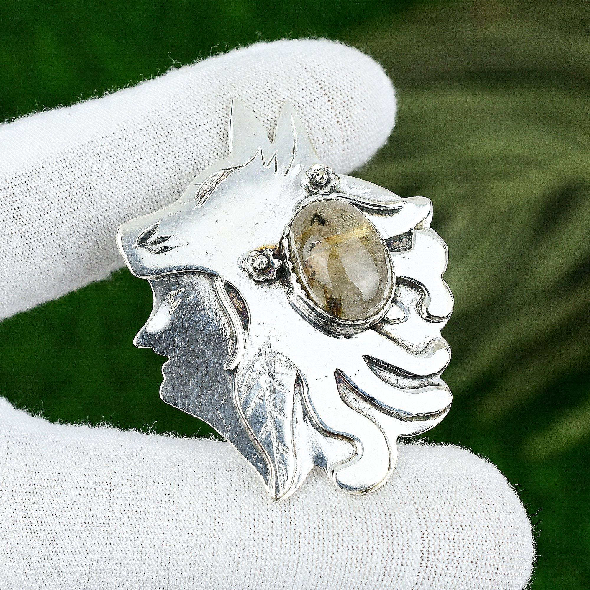 

925 Silver Oval Natural White Quartz Mother Bezel Wedding New Pendant Jewelry