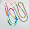 INS Colored Candy Acrylic Beads Fashion Anti-lost Hand Carry Diagonal Span Mobile Phone Chain