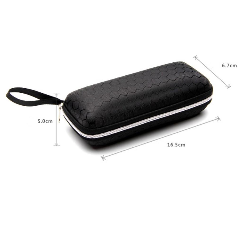 Rectangle Zipper Sunglasses Hard Eye Glasses Case Eyewear Protector Box