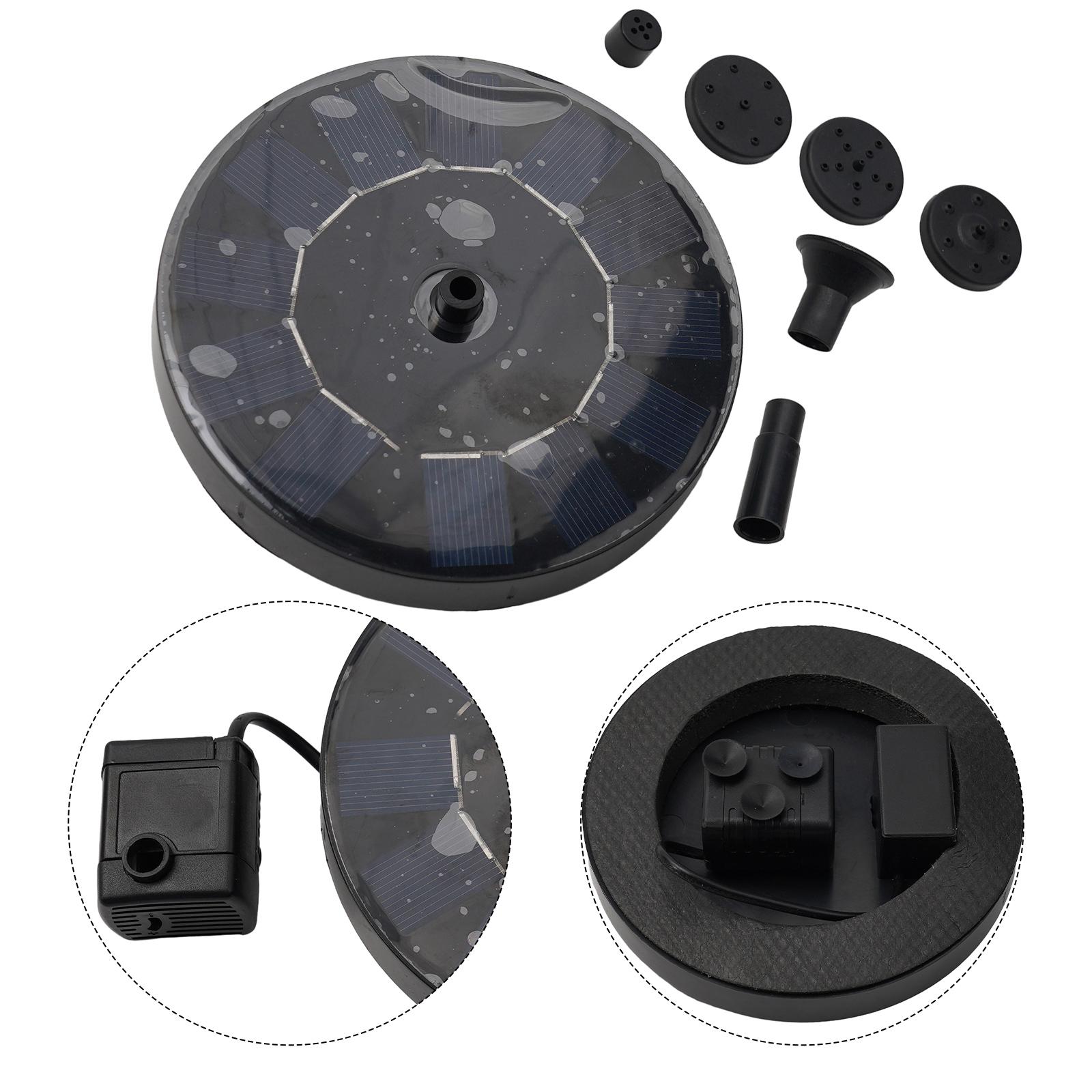 Solar Fountain Floating Pump Water Feature Garden Pool Bird Bath Pond Outdoor Solar Fountain Pump Kit Outdoor Water Pond Decor
