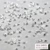 100Pcs Alloy Nail Charms Gold Silver Mixed Shapes Nail Art Decorations DIY Manicure Accessories