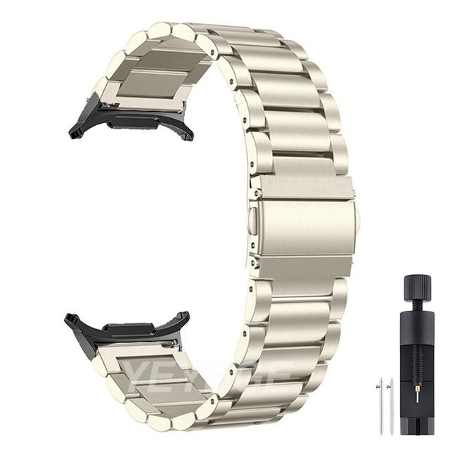 Metal Strap For Samsung Galaxy Watch Ultra LTE 47mm Band Stainless Steel Strap For Samsung Watch 7 44mm 40mm Wristband Correa