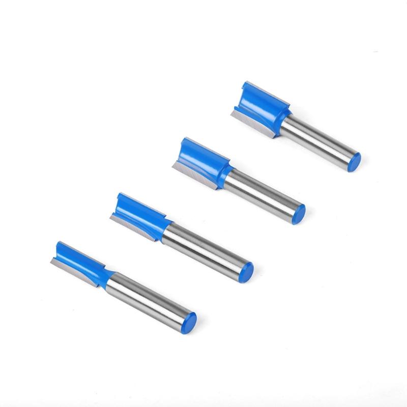 

High Efficiency 8mm Shank Double Edged Milling Cutter Set for Wood Metal Grooving Tasks Accurate Cutting Smooth Grooves 1