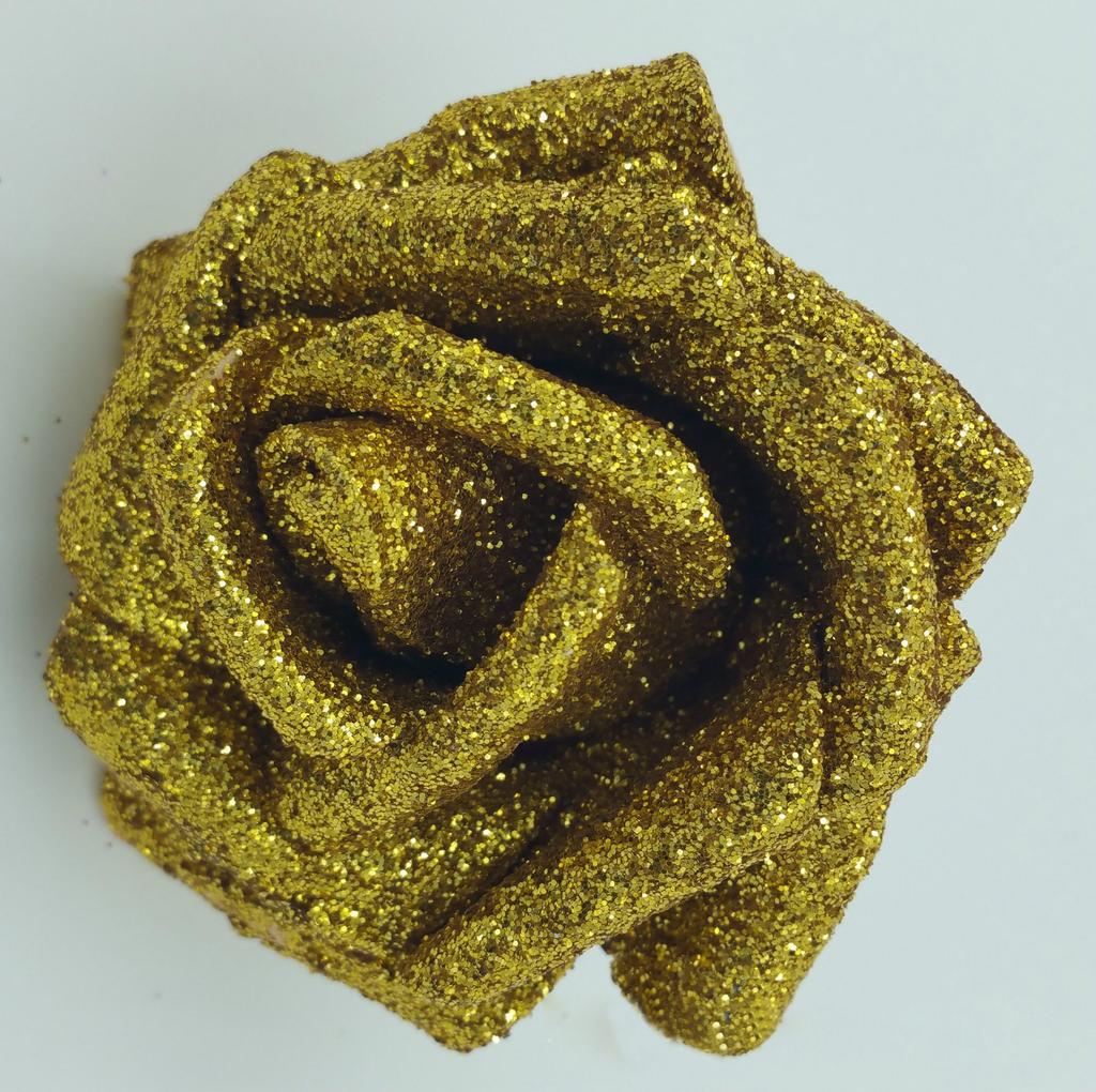 DIY Wedding Party Decor with Glitter Powder Bride Bouquet Decoration Foam Roses Artificial Roses Artificial Flowers