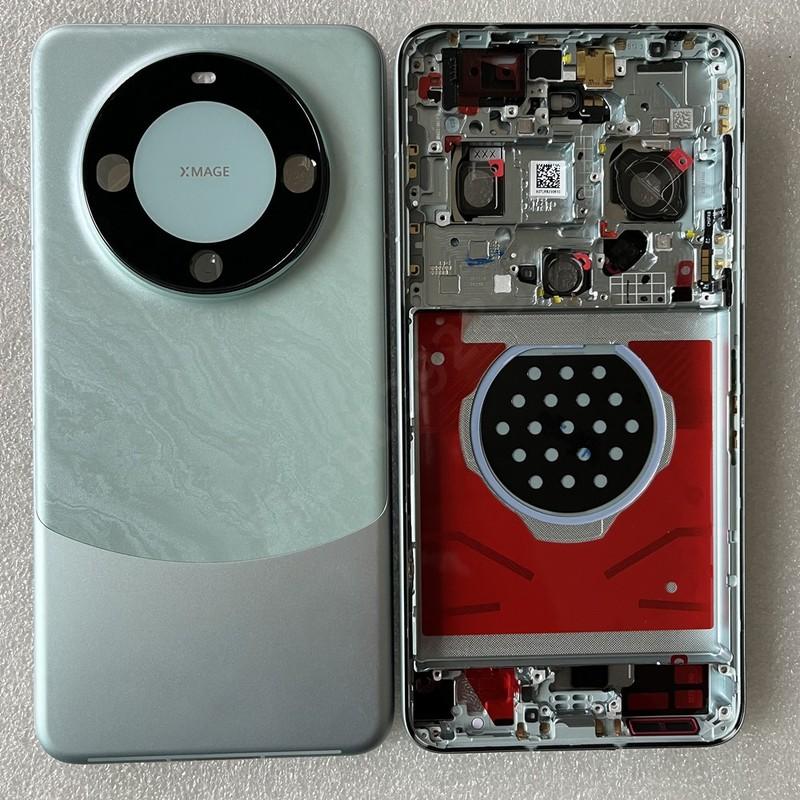 Nouvelle Coque Arrière Pour HW Mate 60 Pro Cadre Avant + Cache Batterie Arrière + Cadre Caméra + Cache Flash Avec Boutons Latéraux