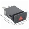 Hazard Emergency Flasher Warning Switch| Direct Replacement Part Construction,