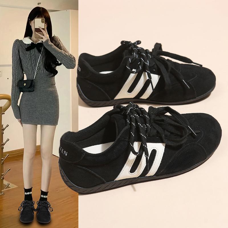 

Retro leopard print high-end lace-up women s new spring and autumn sports lightweight casual shoes 35 чёрный