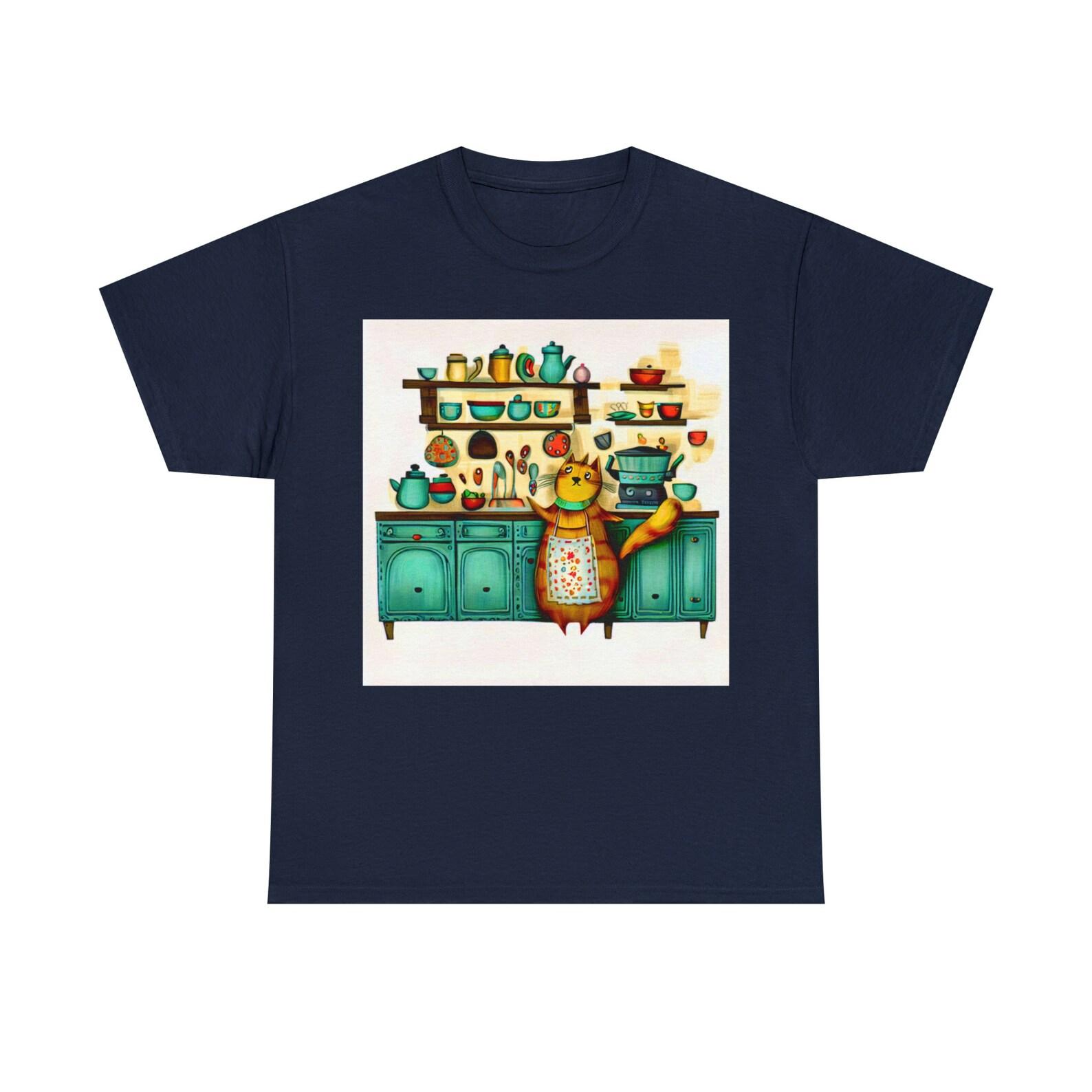 Kitchen Kitten Cotton Tee 120
