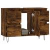 VidaXL Armoire salle de bain chêne fumé 80x33x60cm bois d'ingénierie 831657