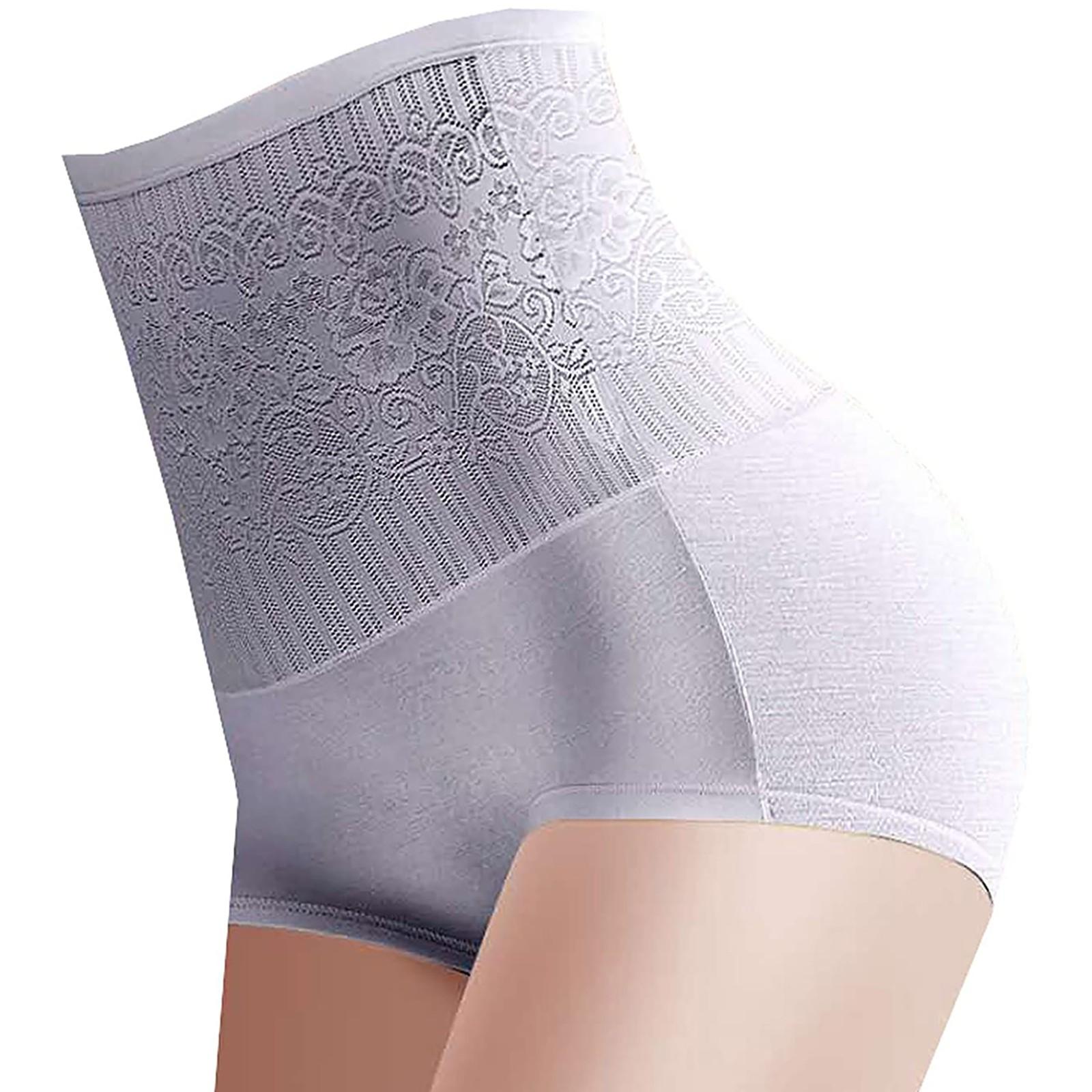 Женские однотонные трусы для коррекции фигуры на животе и бедрах с высокой талией — фото 6