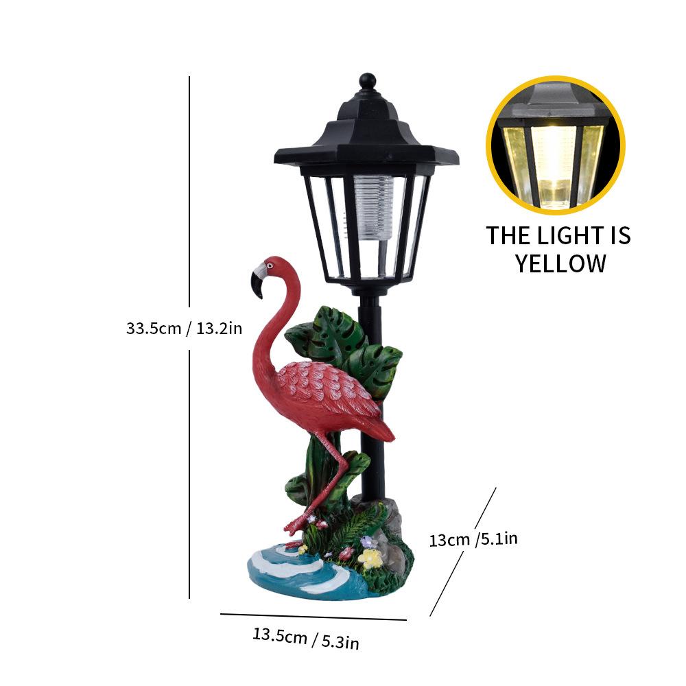 JYL TS/080,Resin Cute Pelican Seagull Pendant Light Solar Outdoor Light Statue for Home Villa Decor