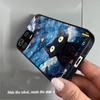 Case for Xiaomi 13 Pro Anime Black Cat Starry Cloud Print Phone Cover Acrylic Hard Back Shell With Flexible TPU Edge