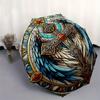 Stained Angel Wings Cross Art PrintUmbrella, Portable 3-Fold Compact Umbrella for Men & Women Gift