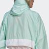 Adidas Sports Zip-Up Hooded Jacket Women Outerwear Ice-Green HD9129