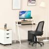 Schreibtisch Computertisch Home Office PC Laptop Workstation Ablagefach 84L x 45B cm Weiß und Eiche