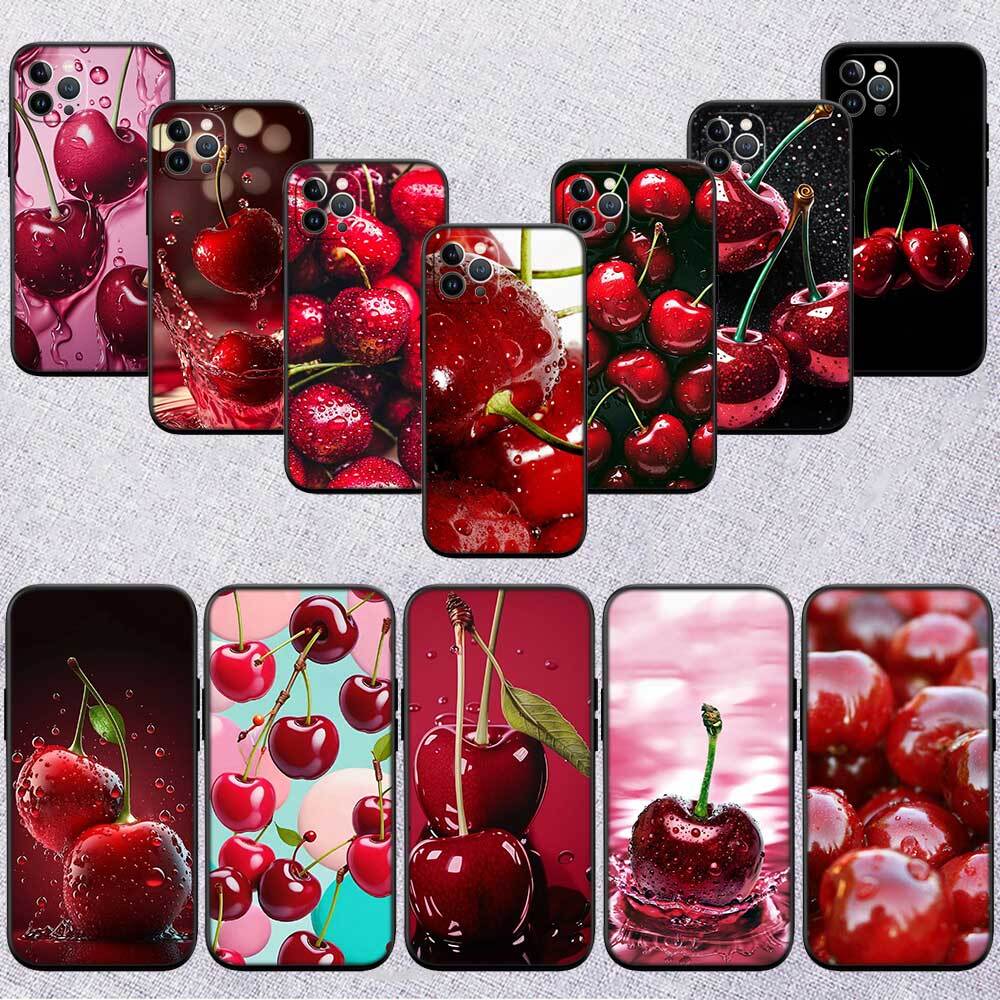 Cherry summer fruit Case for Samsung M55 M35 M15 A02 A05S A05 A06 A15 A12 A13 A10 A16 A20 A22 A24 A25 A30 A31 A32 A33 A35 A42 A50