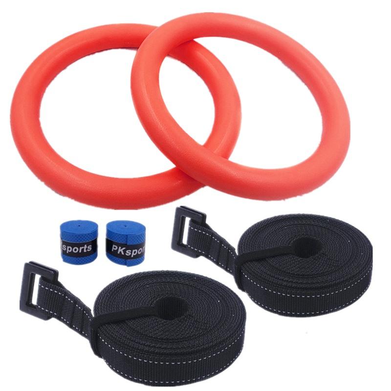 Profesjonalny pierścień gimnastyczny do podciągania się z regulowanym paskiem do ćwiczeń w domowej siłowni Crossfit, trening siłowy i mięśniowy